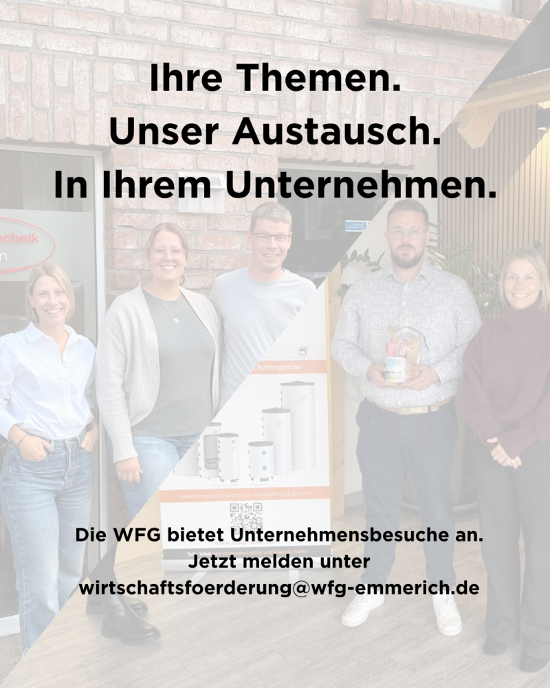 Aufruf Unternehmensbesuche der WFG > Unternehmensbesuch Aufruf | WfG Emmerich
